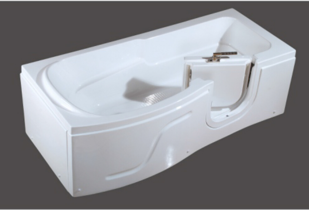 BathSelect Trio Freestanding Walk-In Hand Railed Door Tub